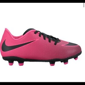 pink nike soccer cleats youth